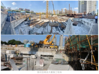 副會長單位奔朗新材料助力陳村地標性建筑建設(shè)